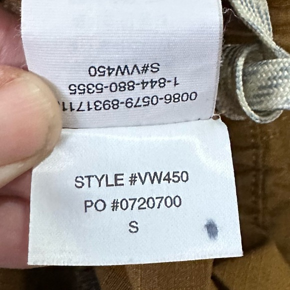 Vuori DurraTerra Ripstop Fabric Drawstring Pants In Caramel Brown VW450 Size S - Picture 13 of 14